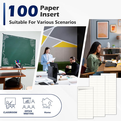 100 Pcs Hanging File Folder Paper Inserts 3-1/2 Inch Off White Blank File Tab Inserts Thick Cardstock for Hanging Folder (3.5×0.6 inch)(No Tab Included)