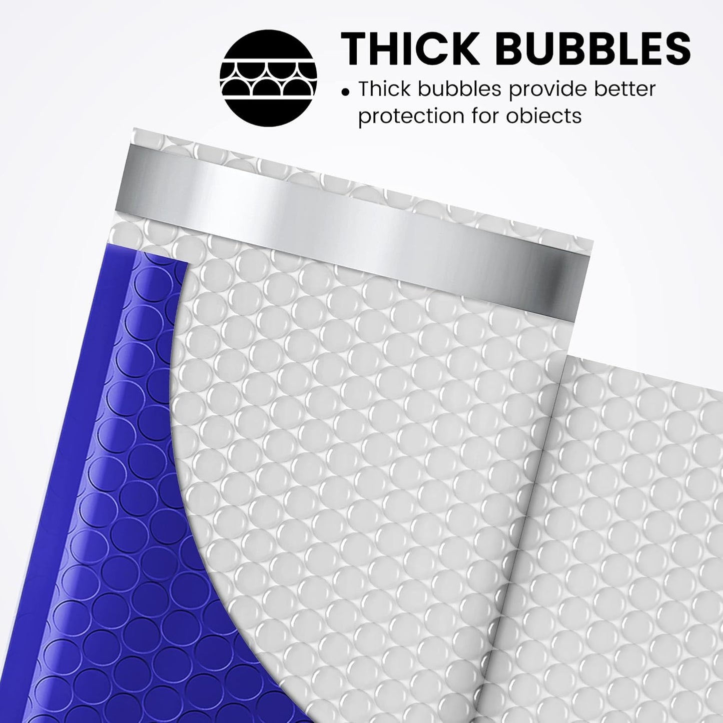 Fuxury Black Bubble Mailers 4x8" 100 Pack Waterproof Padded Envelopes Usable Size 4x7" Self Seal Bubble Envelopes Padded Mailers for Small Business, Envelope Mailers