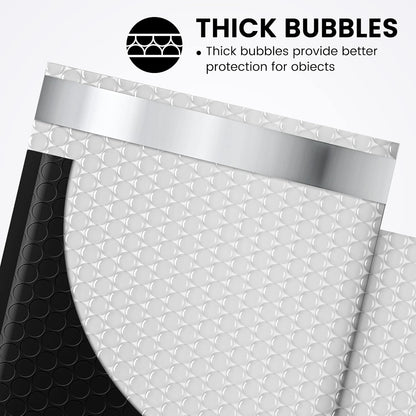 Fuxury Bubble Mailer 6x10" 100 Pack White Bubble Mailers Usable Size 6x9" Self Seal Padded Mailing Envelopes Opaque Bubble Padded Mailer for Small Business Mailing Jewelry Makeup Small Items