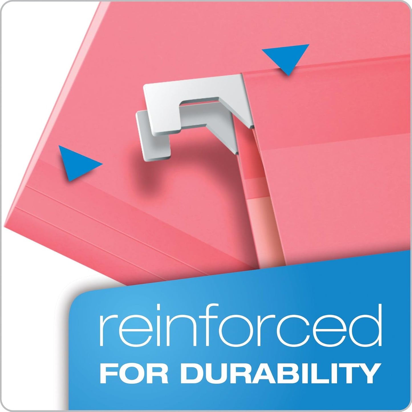 Pendaflex Reinforced Hanging File Folders, Letter Size, Bright Green, 1/5 Cut, 25/BX (4152 1/5 BGR)