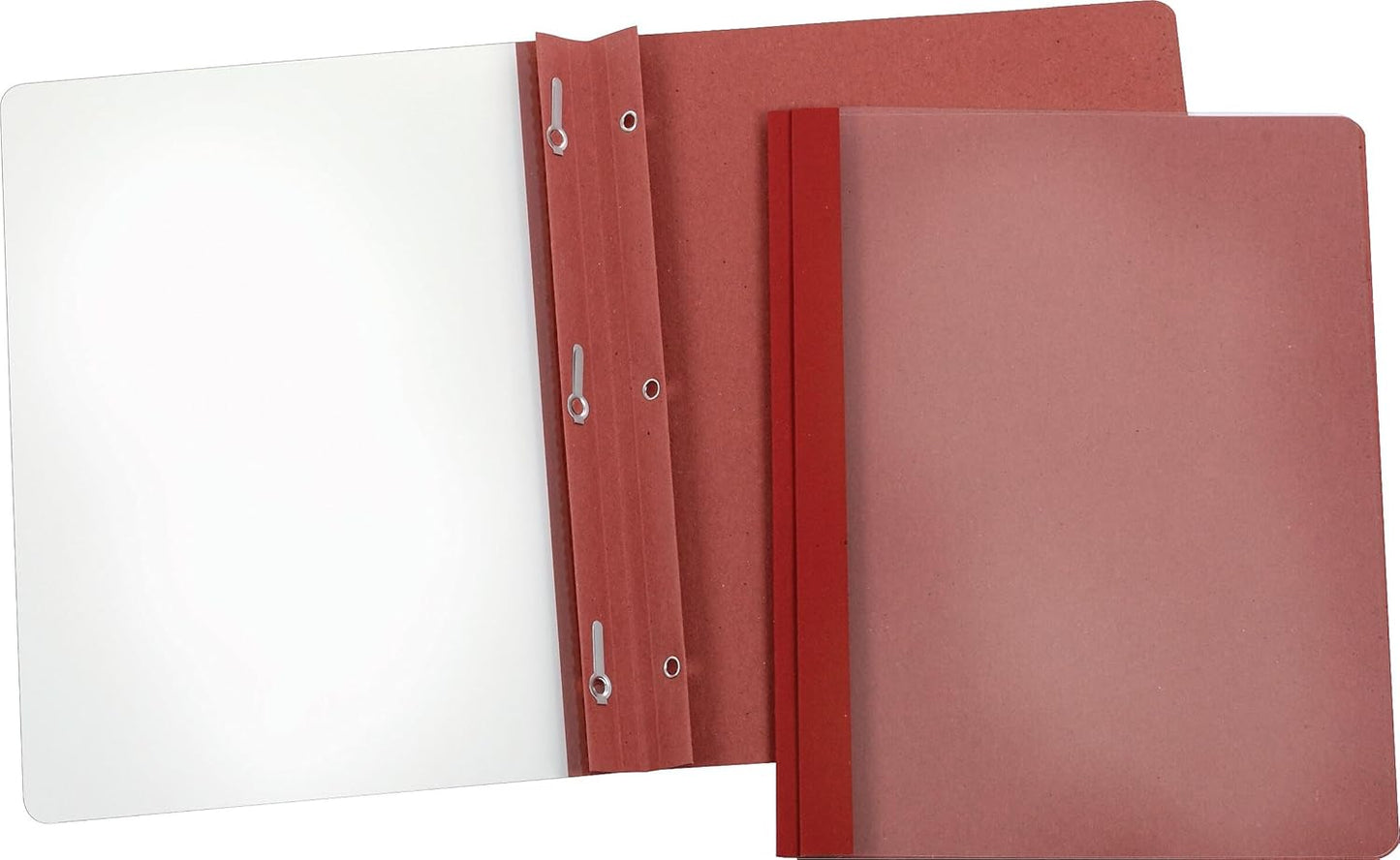 Earthwise by Oxford Recycled Clear Front Report Covers, Letter Size, Red, 25/Box