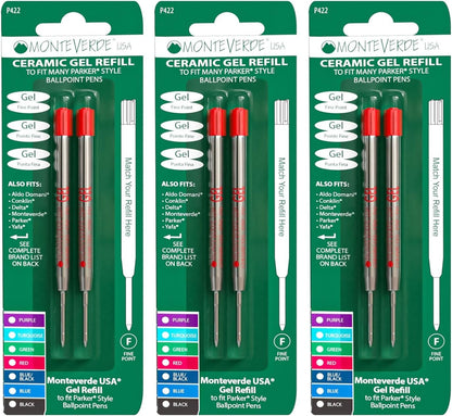 Monteverde® Capless Gel Refills to Fit Parker
