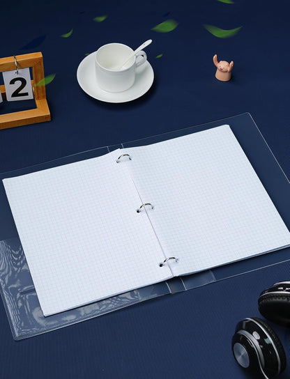 Loose Leaf Paper, 300 Sheets Filler Notebook Paper, 3-Hole Punched Binder Papers 8-1/2 x 11 In, Wide Ruled Lined Paper 8.5 x 11 for 3 Ring Binder, White, 3 Pack, 100 Sheets/Pad