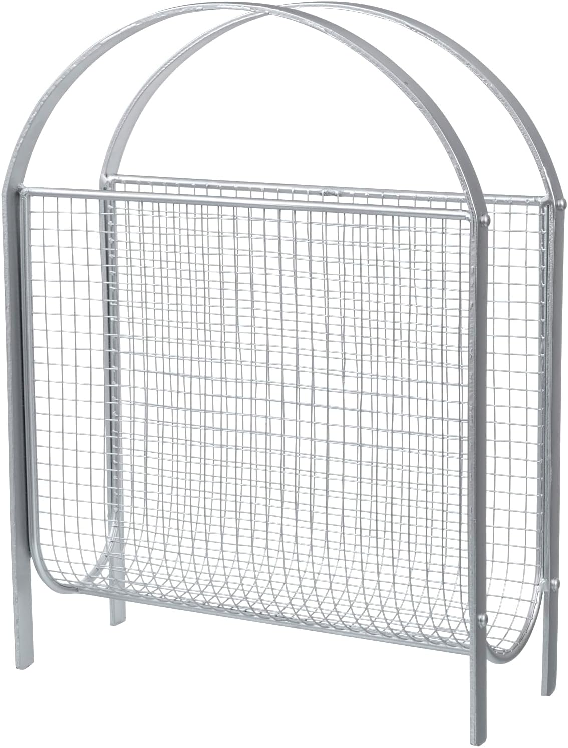 MyGift Magazine Rack, Floor Freestanding Magazine Holder for Bathroom Bedroom Office, Books Newspapers File Mail Organizer, Mid Century Modern Decor Wire Storage for Tablets and Documents