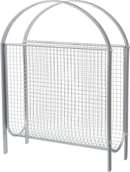 MyGift Magazine Rack, Floor Freestanding Magazine Holder for Bathroom Bedroom Office, Books Newspapers File Mail Organizer, Mid Century Modern Decor Wire Storage for Tablets and Documents
