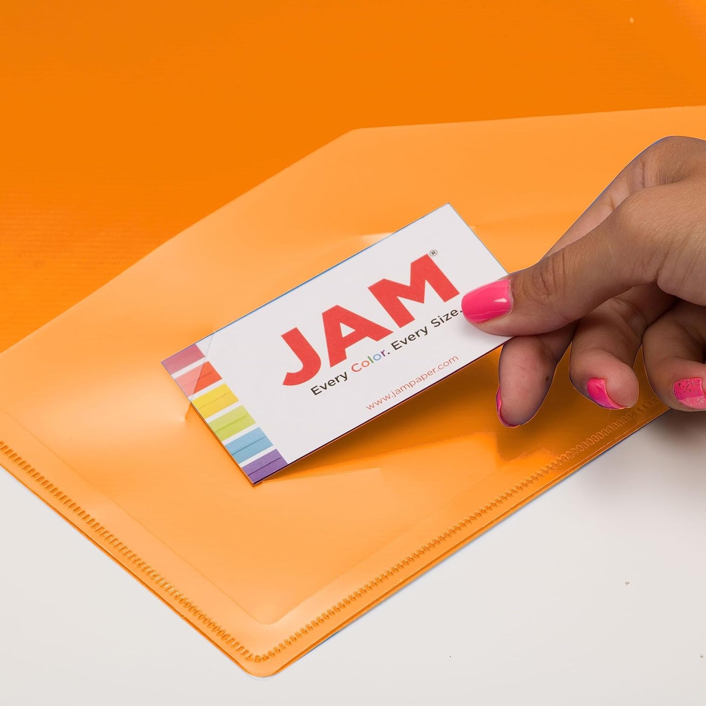 JAM PAPER Plastic 0.75 inch Binder - Clear 3 Ring Binder - Sold Individually