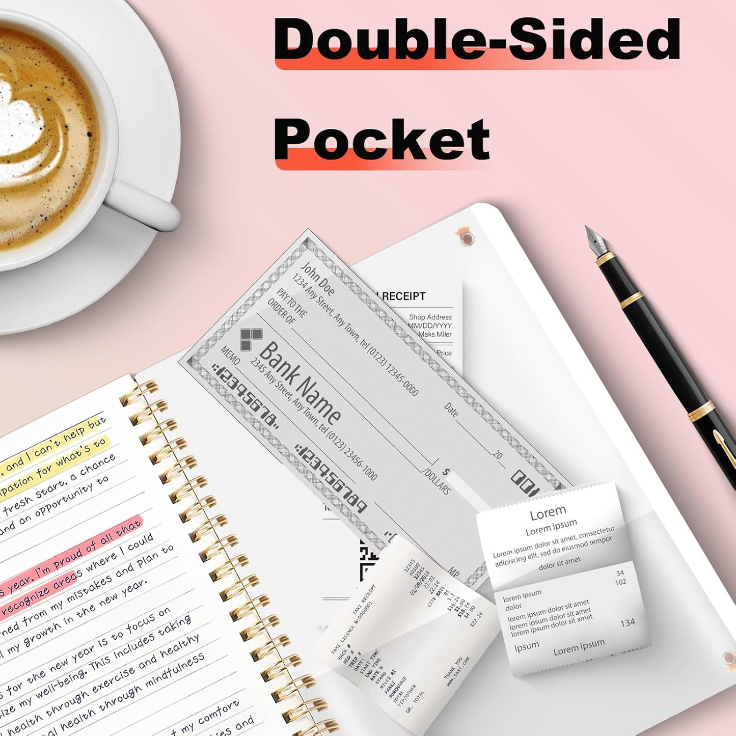 4 PCS Small Spiral Notebook 5x7, Spiral Journal Notebook, Notebooks for Work, Note Taking, School, Small Notebooks 5x7 with Strap, Cute Notebooks for Women 50 Sheets
