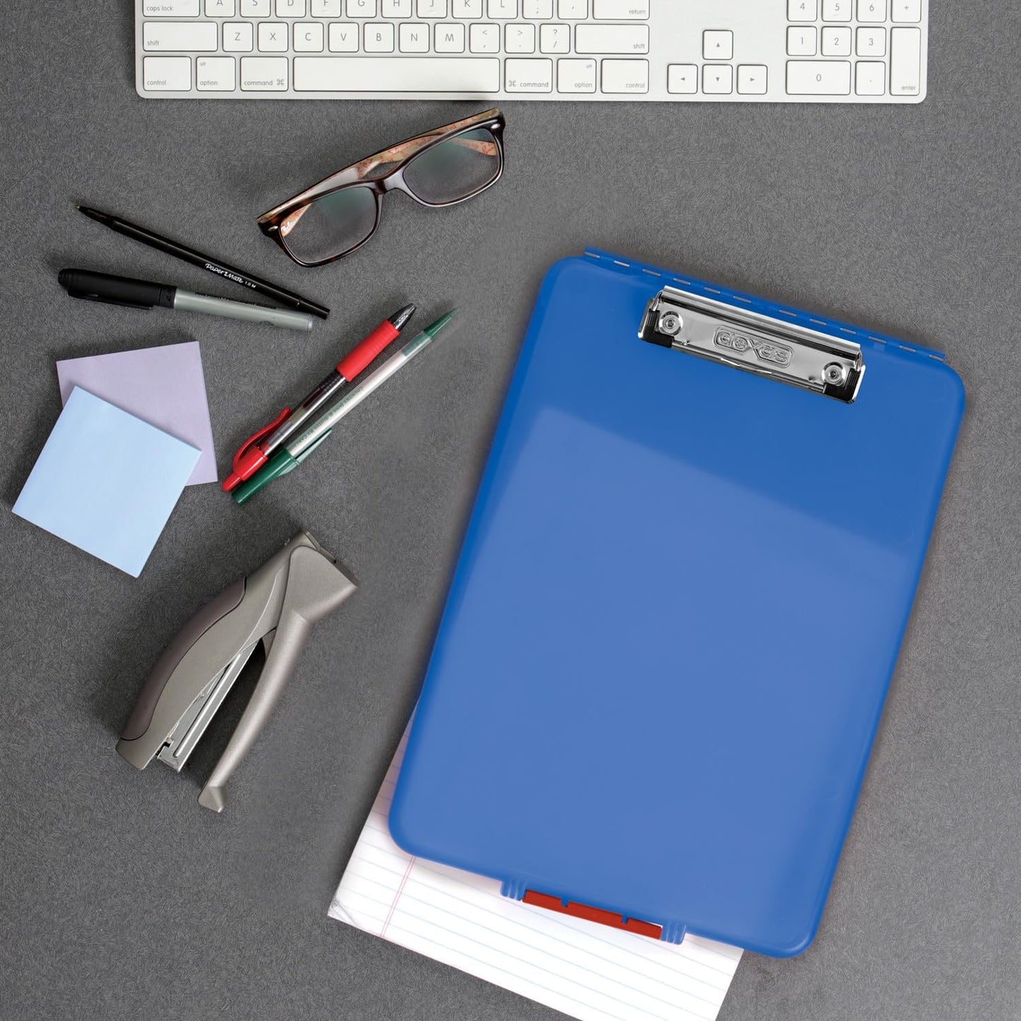 Dexas Slimcase Storage Clipboard, Black