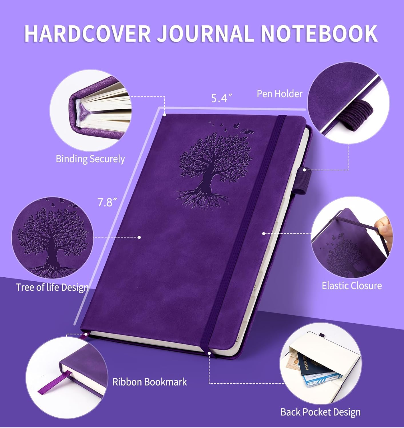 Password Book with Alphabetical Tabs, 4.5"x5.9"Small Pocket Password Keeper Book, 160 Pages/100GSM Hardcover Notebook, Password Organizer for Internet Website Address Login
