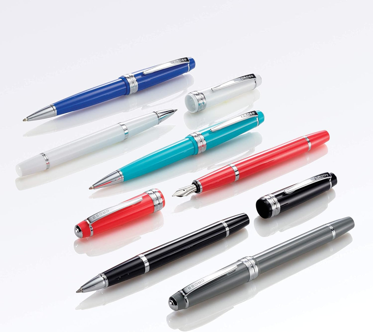 Cross Bailey Light Refillable Ballpoint Pen Presented in a Everyday Gift Box - Medium Point, Black Ink, Polished Green