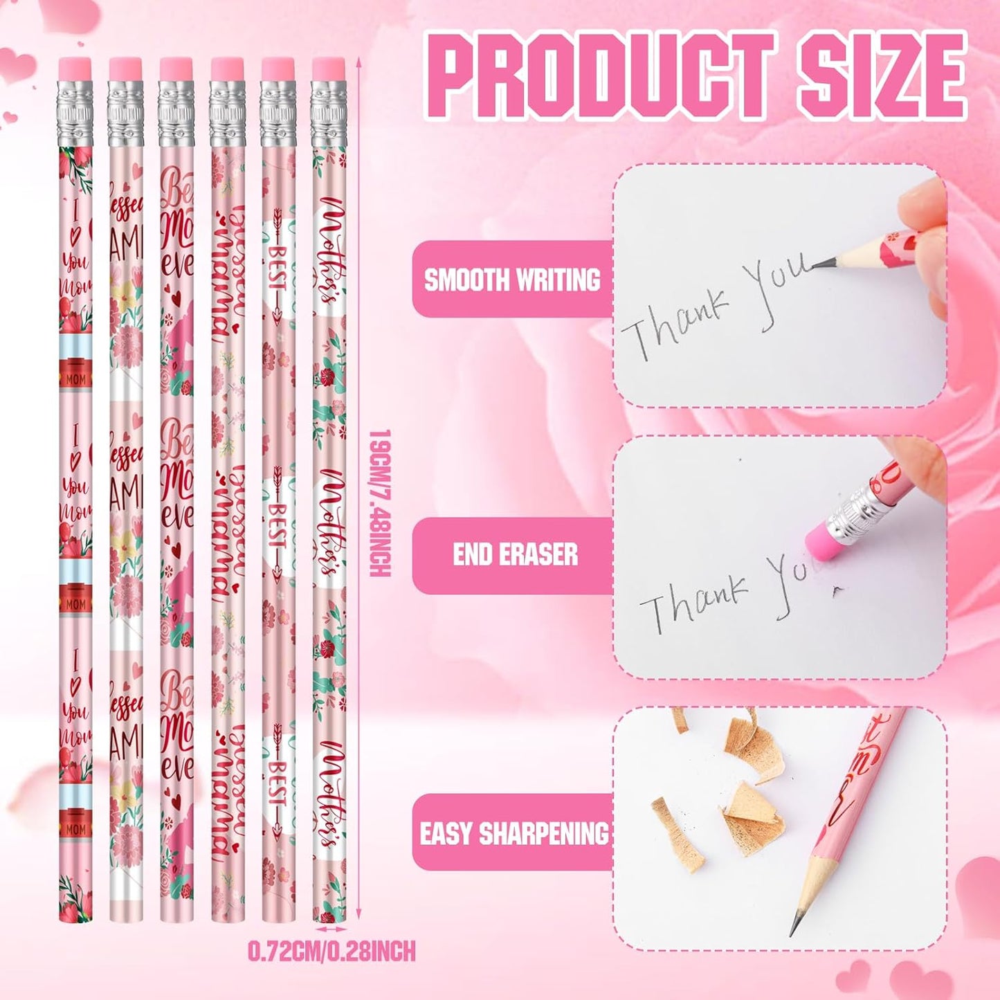 Fullhawl 120 Pcs Witch Party Favor Pencil Bulk Pink and Green Pencil Gift Witch Party Favors for Office School for Pink and Green Movie Supplies