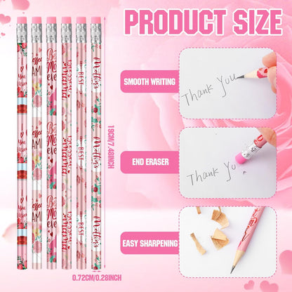 Fullhawl 120 Pcs Witch Party Favor Pencil Bulk Pink and Green Pencil Gift Witch Party Favors for Office School for Pink and Green Movie Supplies