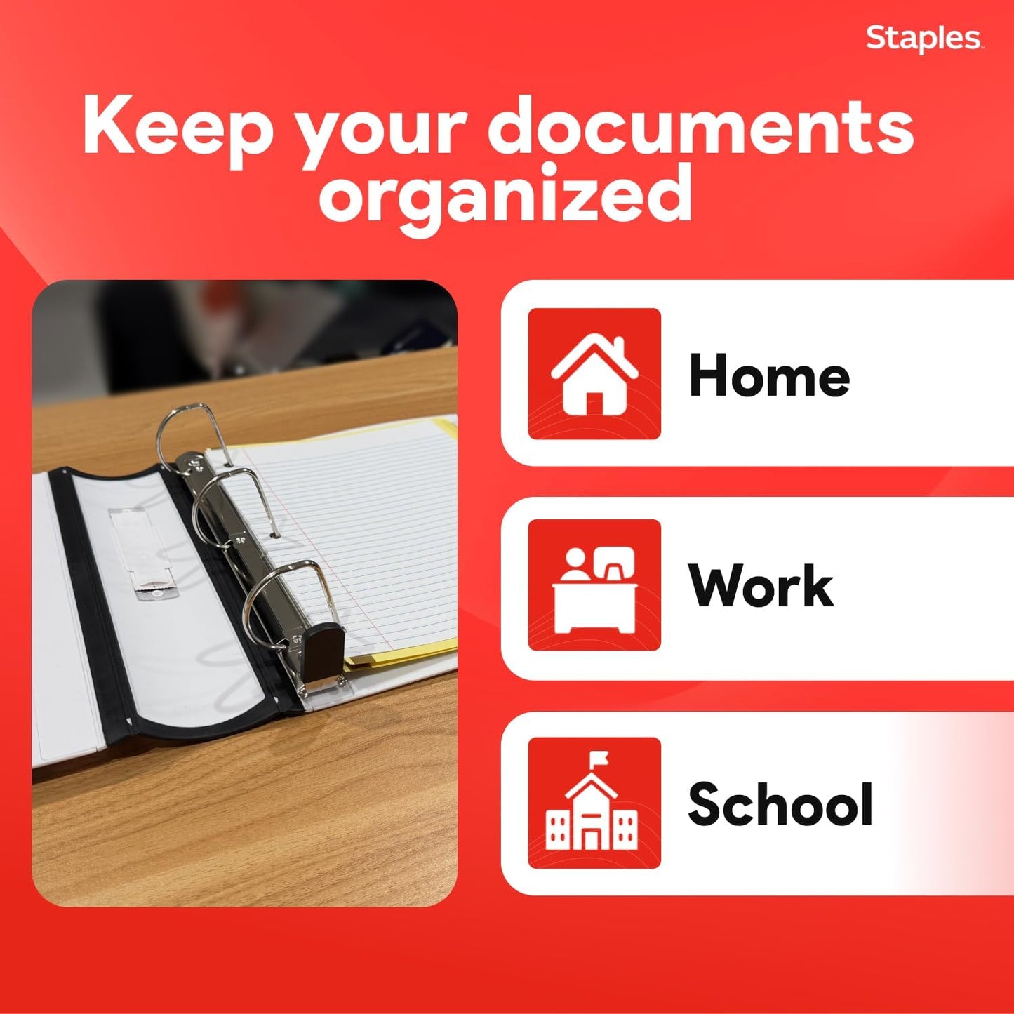 Staples Better Binder 2-Inch D-Ring View Binder, Reinforced Spine, Holds Up to 540 Sheets, Teal, for Office & School