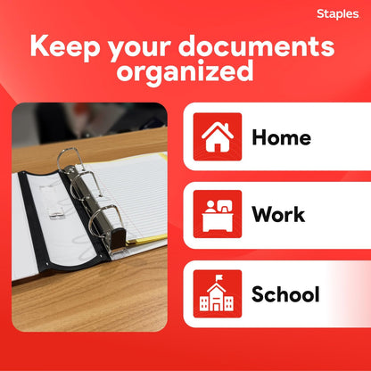 Staples Better Binder 2-Inch D-Ring View Binder, Reinforced Spine, Holds Up to 540 Sheets, Teal, for Office & School