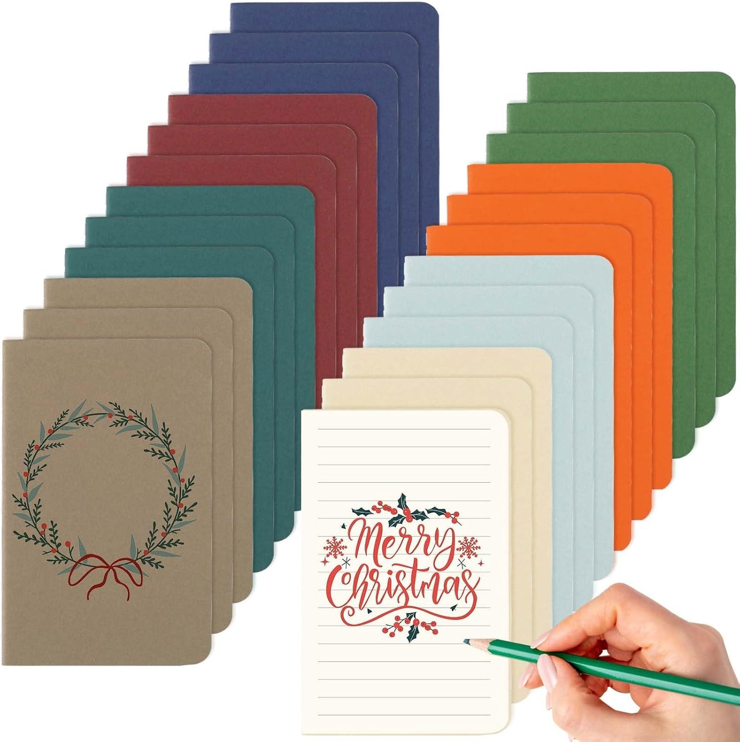 Oucaru 48PCS Pocket Notebook, 3.5" x 5.5", 8 Color, 52 Pages Blank Notebook Mini Notebook Journal, Small Notebook Memo Notepad for Students, Traveler, School Supplies