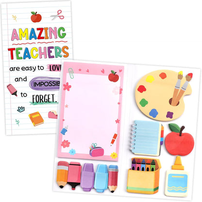 Ceiba Tree Teacher Sticky Notes Set Self-Stick Memo Pads Page Markers Thank You Teachers Giftd for Appreciation Week End of Year