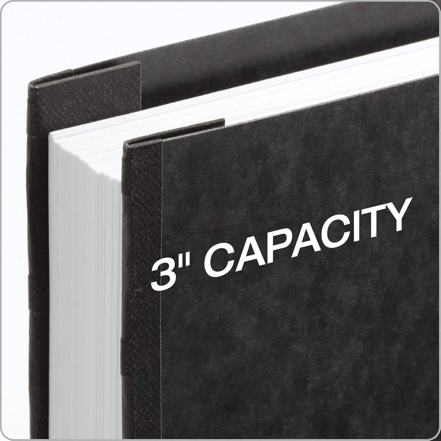 Oxford Pressboard 11" x 17" Report Cover, Presentation Cover, Resume Cover, 3" Capacity, Tape-Reinforced Side Hinge, Tabloid Size, Black (13206)