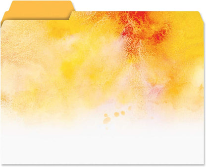 Current Floral Fun File Folders Value Pack - Bulk Set of 24, 6 Pretty Decorative Designs, 1/3 Cut Tabs, Heavy-Duty Paper Stock, Office Supplies for Home & Work, 9-½” x 11-¾” Letter Size