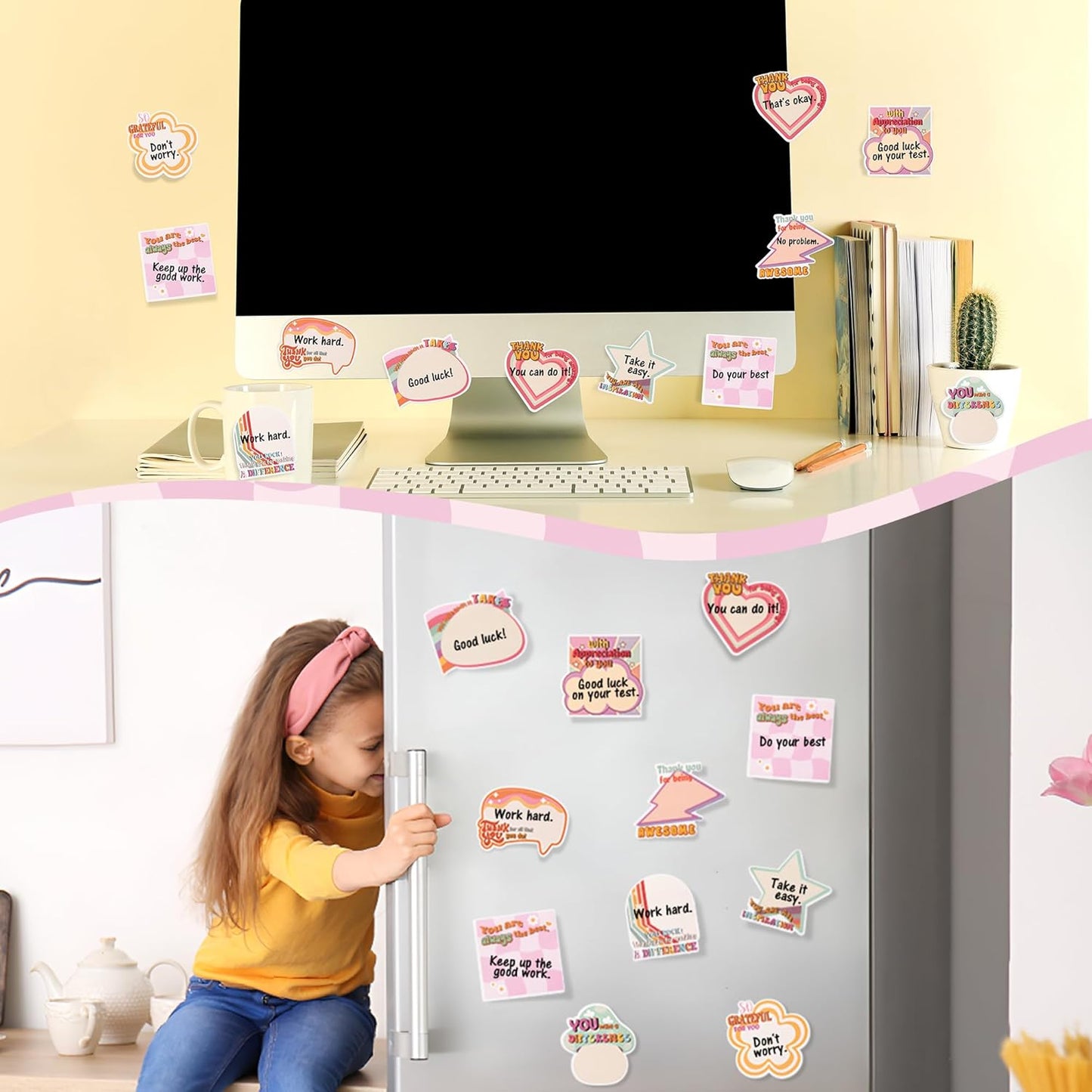 Xqumoi 30 Pack Teacher Sticky Notes - Funny Coffee Cup Self Sticky Notepads Writing Memo Pads for Teacher Appreciation Back to School Office Supplies Coffee Lover Gift Party Favors Goodies Bag Fillers