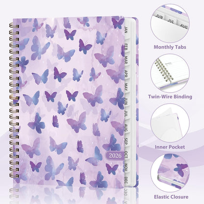 Planner 2026-2027, Weekly and Monthly Academic Year Calendar Planner, July 2026 - June 2027, Daily Agenda Book for Office School Supplies, A5(6.3'' x 8.5'')