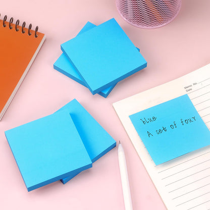 Sticky Notes 3x3 Self-Stick Notes Bright Colors Sticky Notes 4 Pads 100 Sheets/Pad (Yellow)