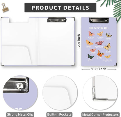Dog Animal Clipboard Folio with Storage, Cute Dogs Decorative Clipboard Folder, Puppy Dog Clipboards for Women Kids, Life is Better with Dogs Gifts Office School Supplies, 12.4x9.2In