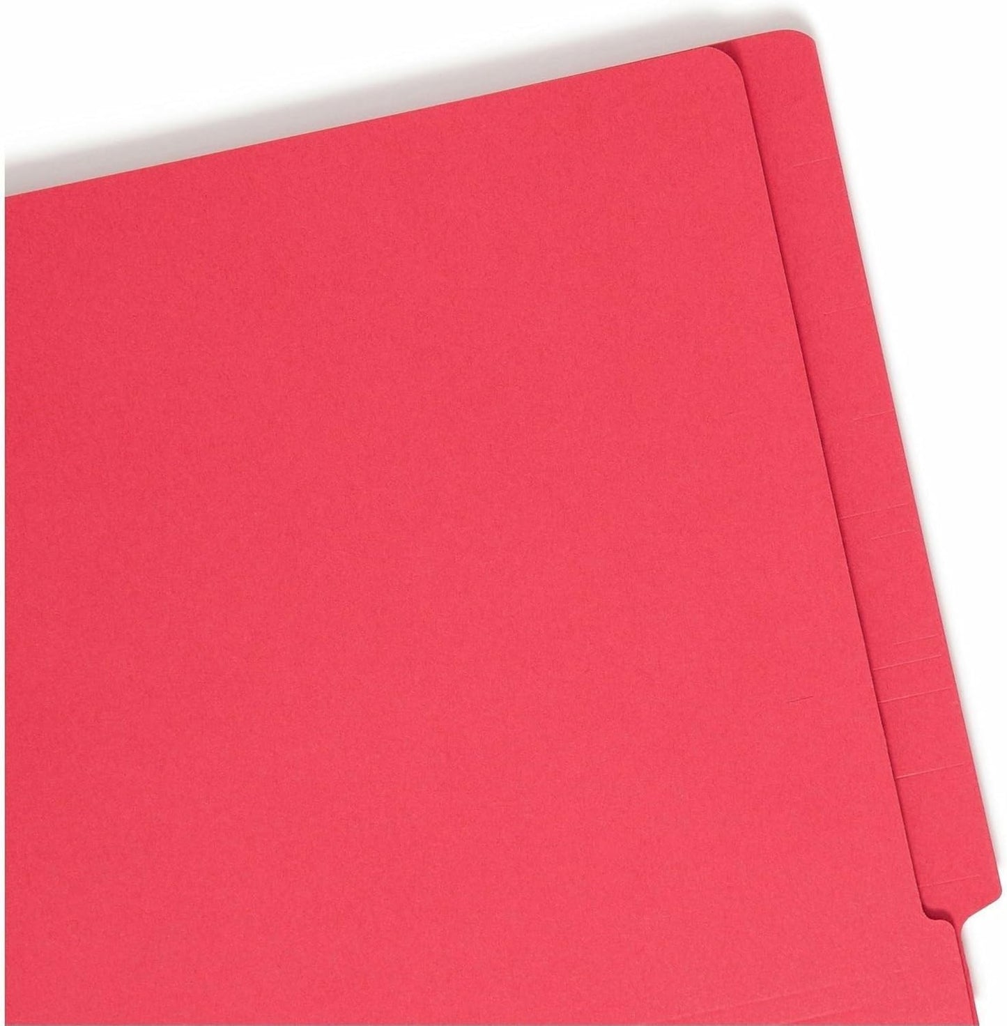 Smead Heavyweight End Tab Fastener File Folder, Shelf-Master® Reinforced Straight-Cut Tab, 2 Fasteners, Letter Size, Manila, 50 per Box (34215)