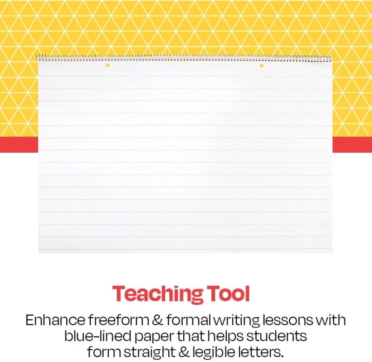 School Smart Chart Tablet, 24 x 16 Inches, 1 Inch Rule, 25 Sheets