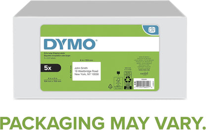DYMO Authentic LW Extra-Large Shipping Labels DYMO Labels for LabelWriter 5XL and 4XL Label Printers Only White 4" x 6" 1 Roll of 220