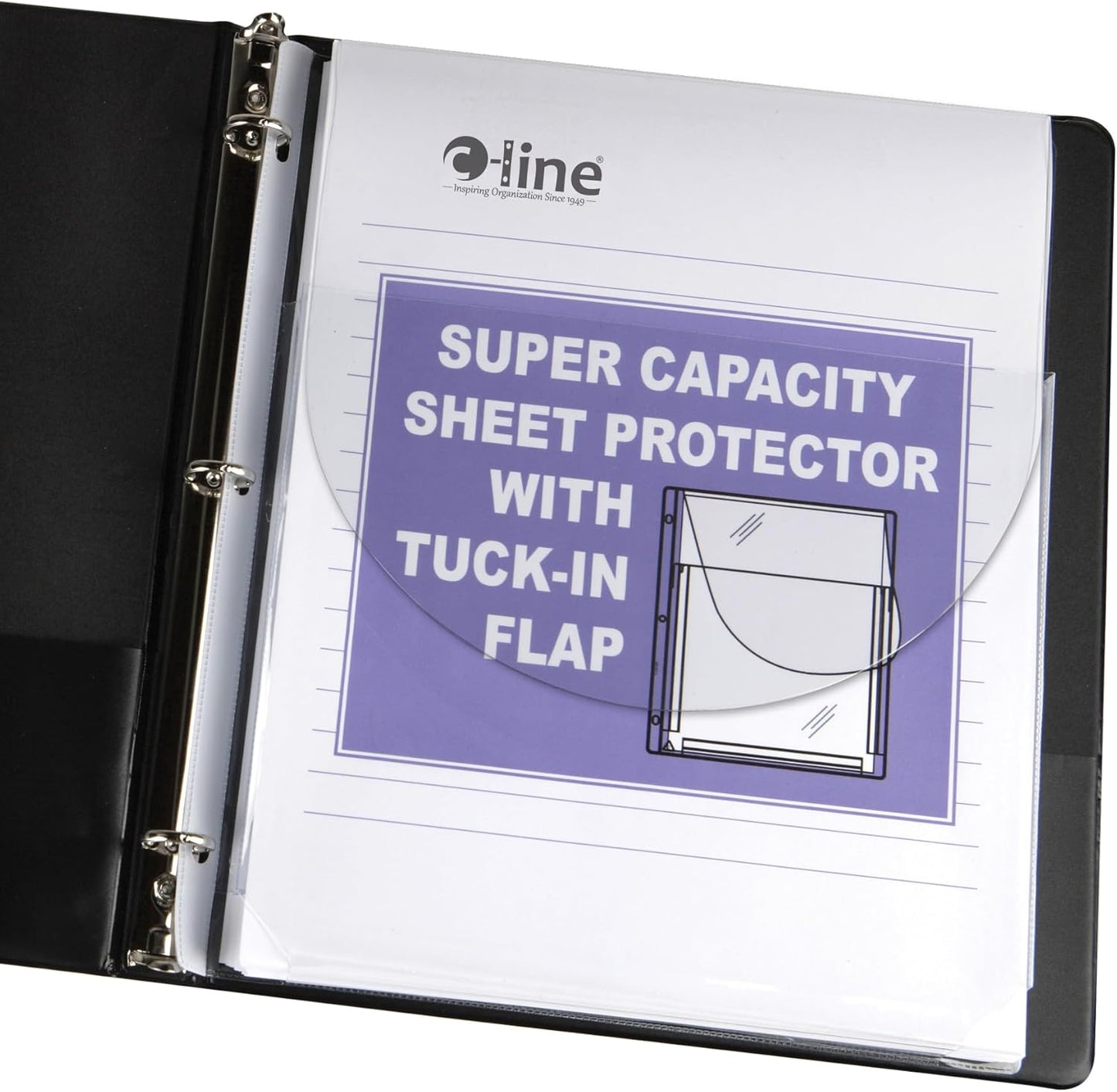 C-Line High Capacity Polypropylene Sheet Protectors, Clear, 50", 11 x 8.5, 25/BX