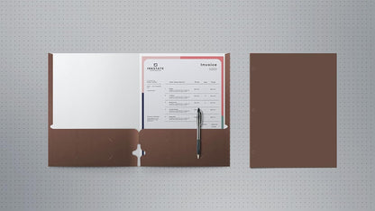 Better Office Products Two Pocket Portfolio Folders, 50-Pack, RED, Letter Size Paper Folders, 50 Pieces, Red