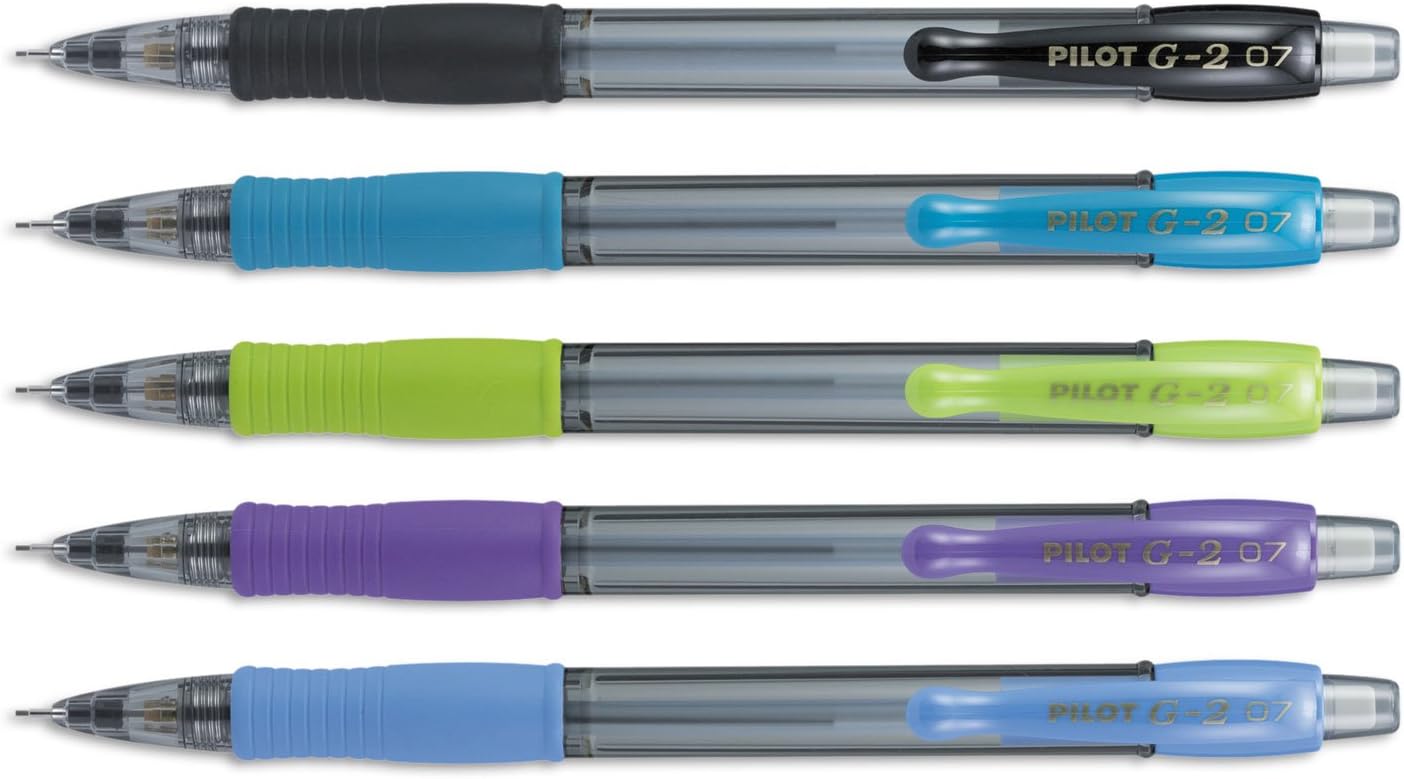 Pilot Mechanical Pencil (31776),Black/ Lime/ Purple/ Turquoise/ Periwinkle,0.7mm