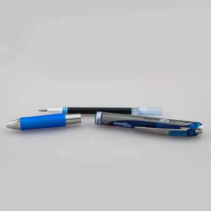 Pentel EnerGel RTX Retractable Liquid Gel Pen, (1.0mm), Bold Line, Metal Tip, Black Ink, Pack of 3 (BL80BP3A)