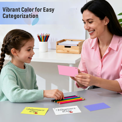 200 Count 3 x 5 Inch Purple Index Cards with Binder Rings, Lined & Blank Study Cards, Thick Cardstock Flash Cards for Students & Teachers, Color-Coded Notecards for School, Home, Work