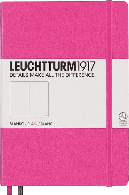 LEUCHTTURM1917 - Notebook Hardcover Medium A5-251 Numbered Pages for Writing and Journaling (Navy, Ruled)
