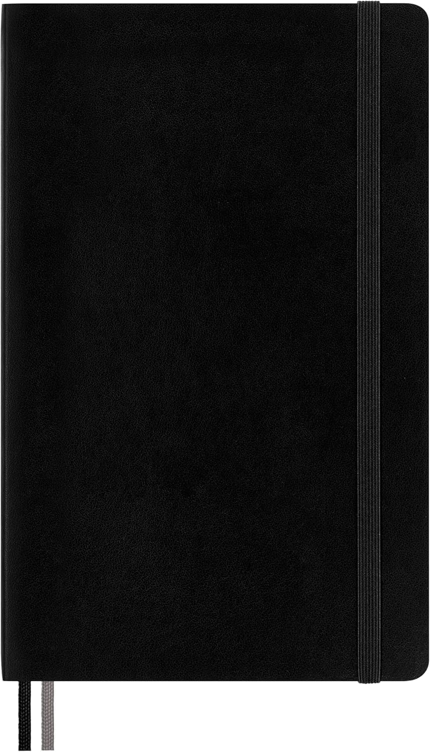 Moleskine Classic Expanded Notebook, Hard Cover, Large (5" x 8.25") Ruled/Lined, Black, 400 Pages