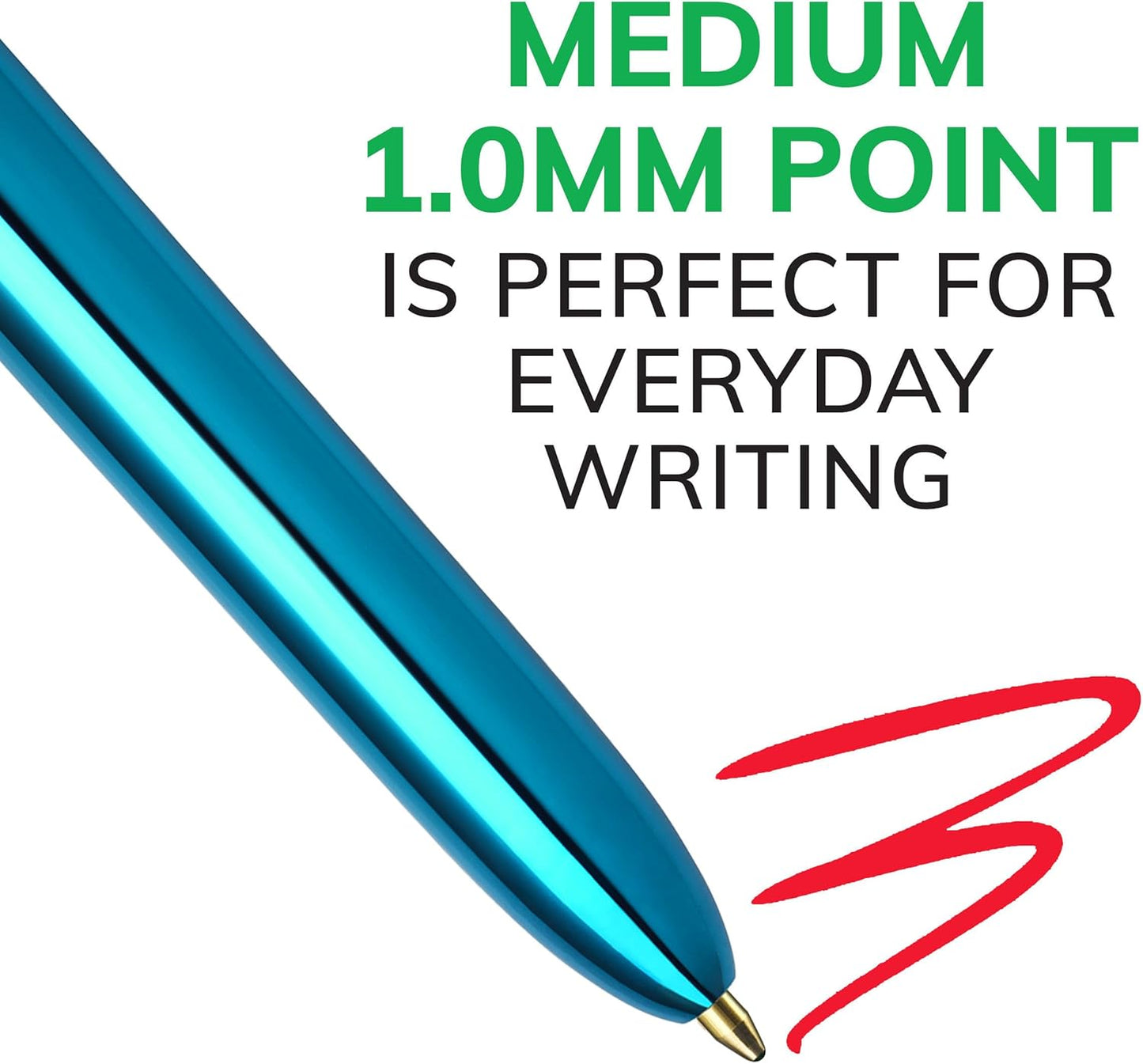BIC 4-Color 3+1 Retractable Ballpoint Pen with Red, Blue, Black Ink and 0.7 mm Mechanical Pencil, 1-Count in Assorted Ink