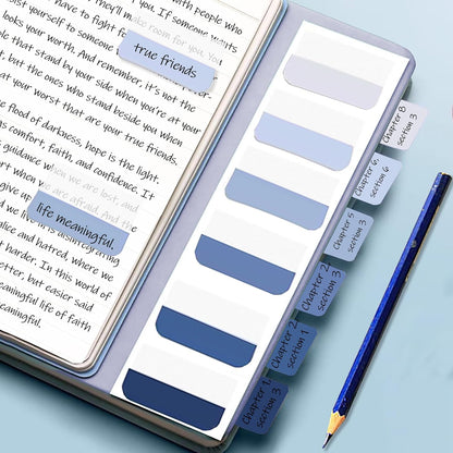 Potanro Medium Book Tabs - 480 PCS Transparent Annotation Sticky Notes for Notebooks, Books & File Classification (1 Inch, Repositionable)