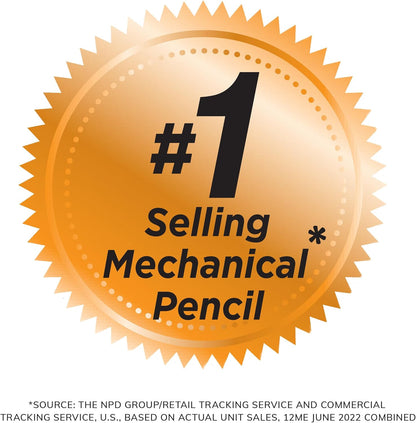 BIC Xtra-Sparkle Number 2 Mechanical Pencils With Erasers, Medium Point (0.7mm), 24-Count Pack, Mechanical Pencils for School Supplies