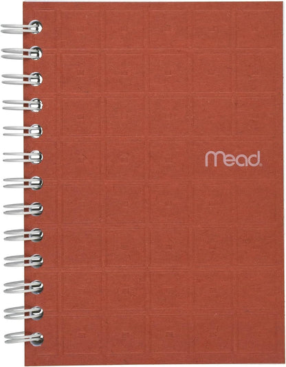Mead Spiral Memo Notebook, 8 Pack, Pocket Notebook, College Ruled Paper, 3" x 5", 60 Sheets per Notebook, Assorted Colors (73605)