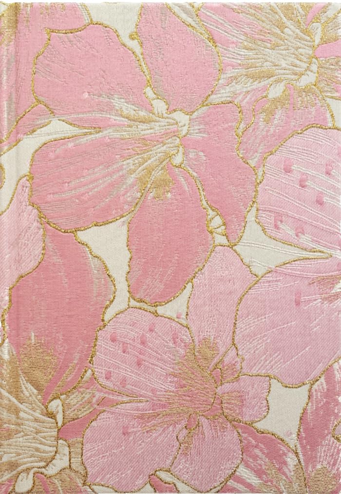 ipoul Flower Notebook, A5, 6x8, Hardcover, Lay Flat, Lined Paper, Journal for Women, Writing Notebook, Pretty, Hibiscus, Pink, Birthday Gifts for Women, Wedding Shower Gifts, Mothers Day Gift