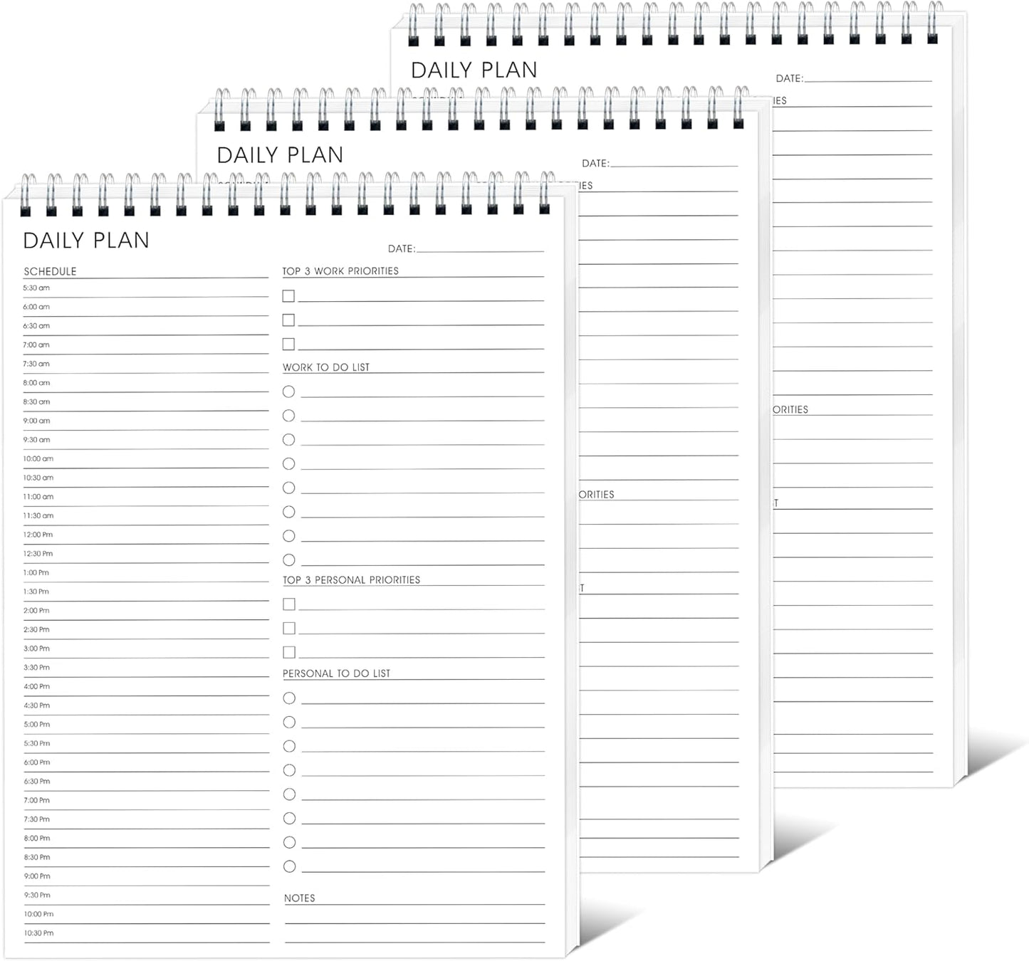 Weekly Planner Notepad,Spiral To Do List Undated Planning Pad, Weekly Organizer for Students, Weekly Agenda for Work & Daily Life, 52 Sheets, 6.5 x 9.8 in (Green)