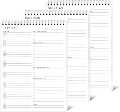 Weekly Planner Notepad,Spiral To Do List Undated Planning Pad, Weekly Organizer for Students, Weekly Agenda for Work & Daily Life, 52 Sheets, 6.5 x 9.8 in (Green)