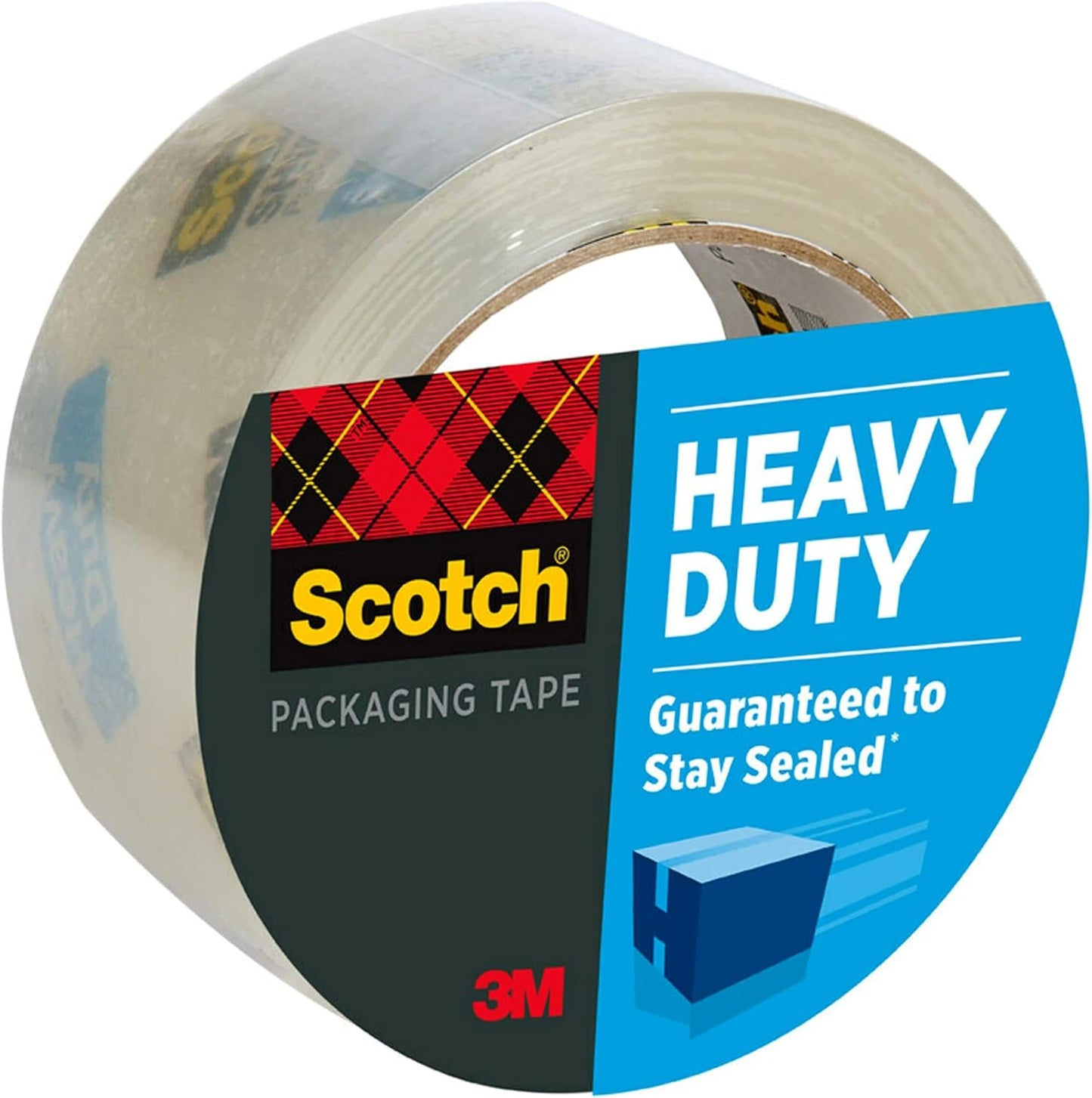 Scotch Heavy Duty Shipping Packing Tape, Clear, Shipping and Packaging Supplies, 1.88 in. x 54.6 yd., 1 Tape Roll