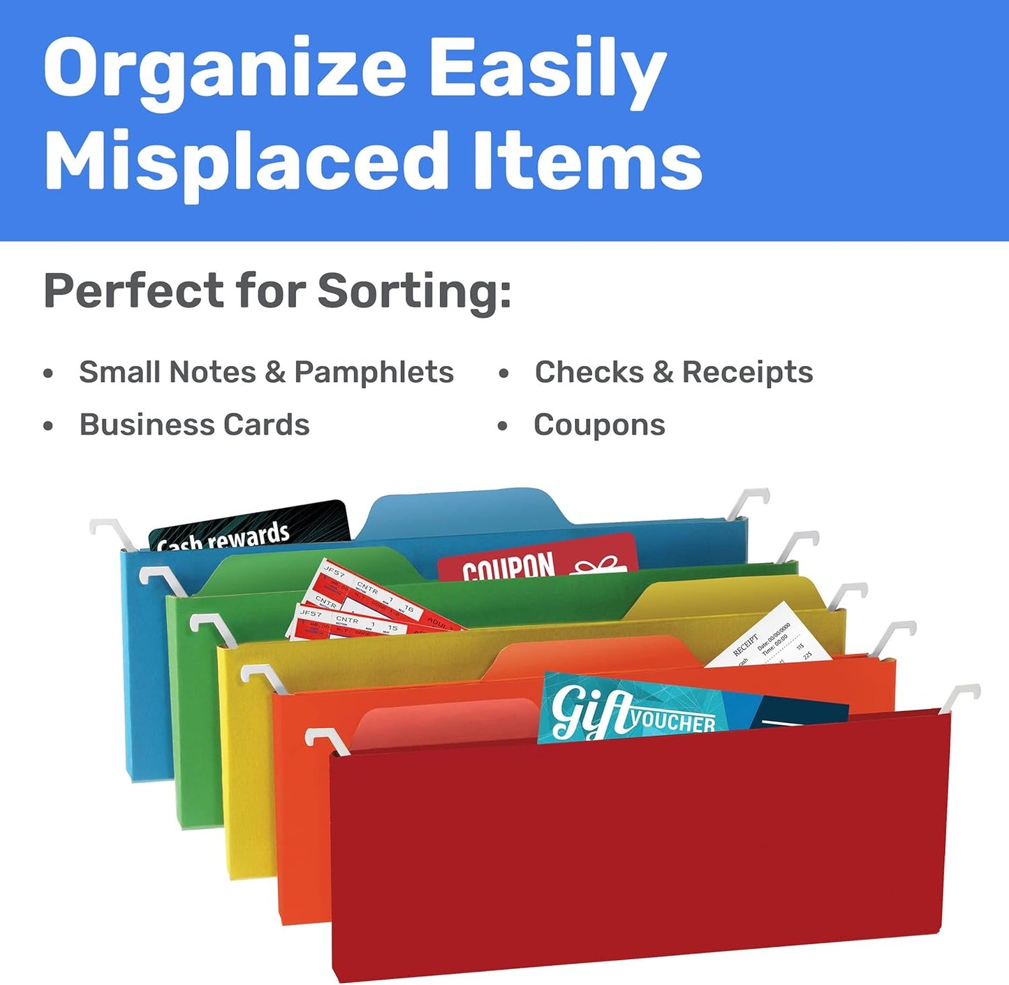 Find It Hanging File Folders for Filing Cabinet Storage - Pack of 9, Letter-Sized File Folder Set for Documents and Valuables - Filing Products for Organization, Back to School Supplies, Green