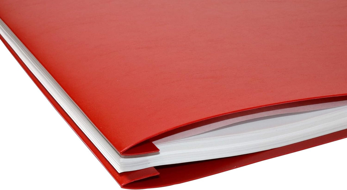 11x17 Report Cover Pressboard Binder Poly Panels Includes Fold-Over Metal Fasteners Blue Package of 6