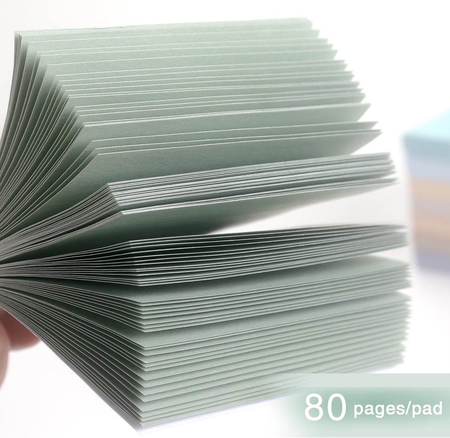 Eastern Wolf 8 Pads Sticky Notes 3x3 Self-Stick Notes 8 Bright Multi Colors Purple Sticky Notes, 85 Sheet/Pad