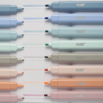 BLIEVE Aesthetic Cute Highlighters No Bleed Through, Dual Tip 8 Pack, Pastel Colors For Bible & Journaling
