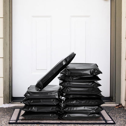 Metronic Poly Mailers 10x13 100 Pcs | Small Shipping Bags for Clothing | Mailing Bags for Small Business, Shipping Envelopes,Packing Bags in Black