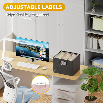 Plastic Hanging File Folders Letter Size,12 Pack Reinforced Filing Cabinet Folders with Tabs,Macaron Heavy Duty Hanging Organizer Foldrs for File Box & File Frame,Designed for Home Office